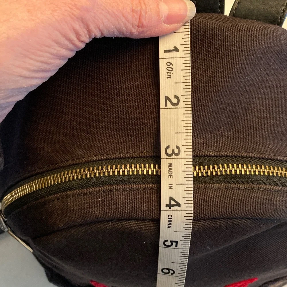 Love Moschino Black Backpack with Multicolor Logo - Picture 5 of 9